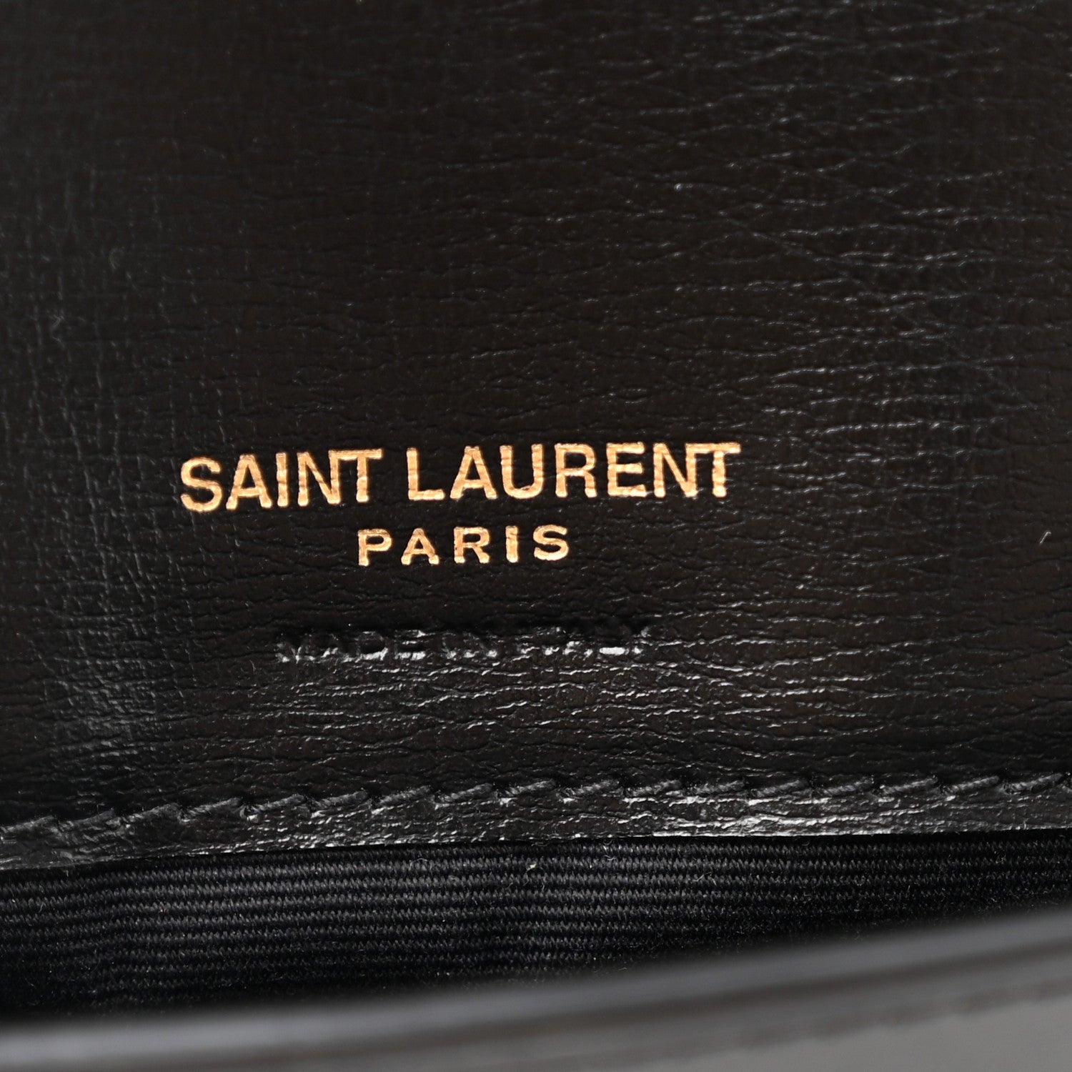 Saint Laurent Smooth Calfskin Monogram Phone Holder Crossbody Black 6 of 12
