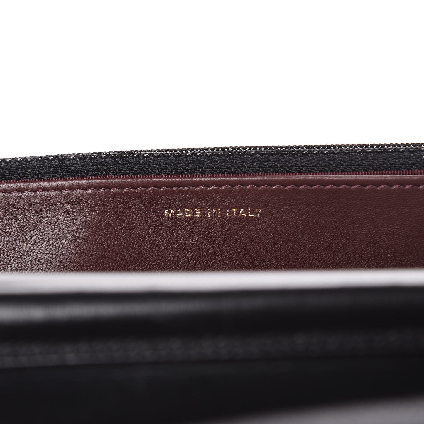 Lambskin Quilted Wallet On Chain WOC Black