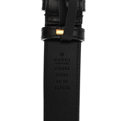 Gucci Calfskin Matelasse GG Marmont Belt Bag 85 34 Black 8 of 10