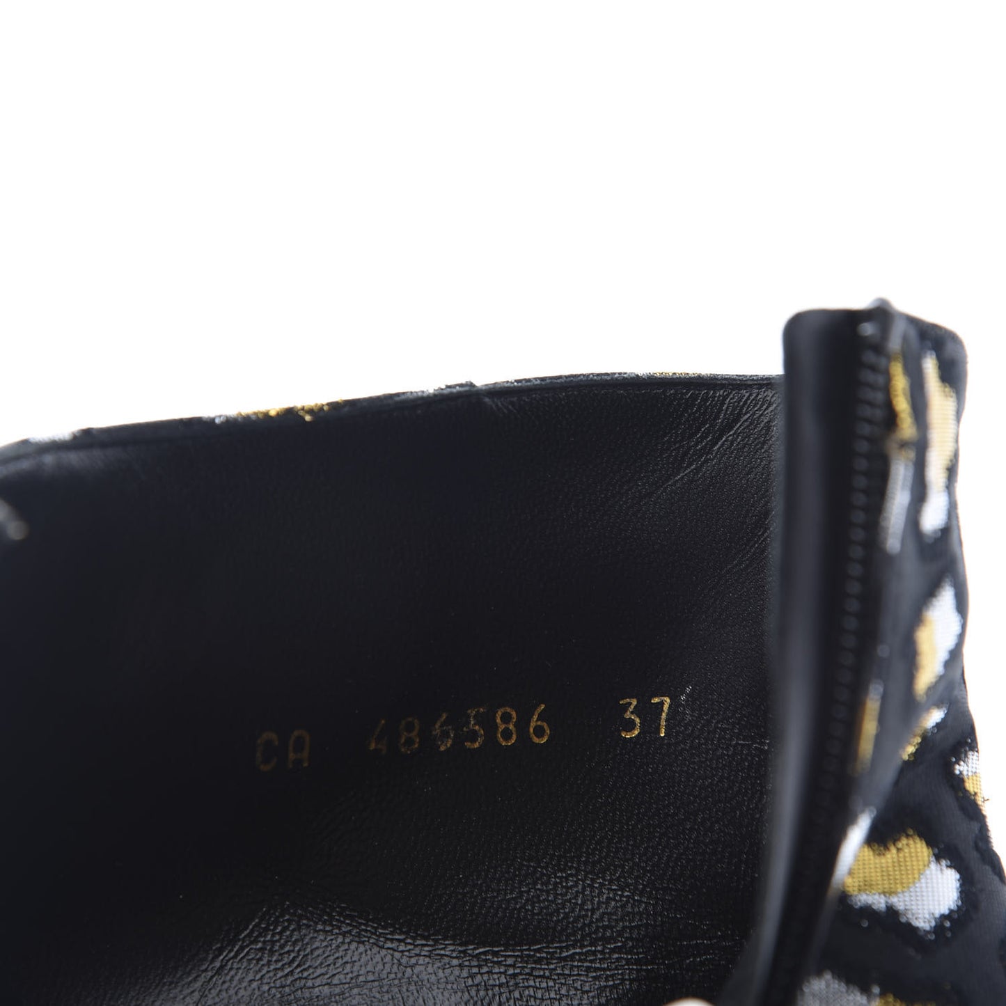 Jacquard Leopard Loulou Ankle Boots 37 Oro