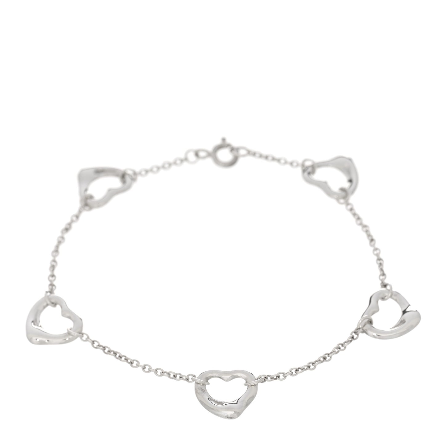 Sterling Silver Elsa Peretti Open Heart Bracelet