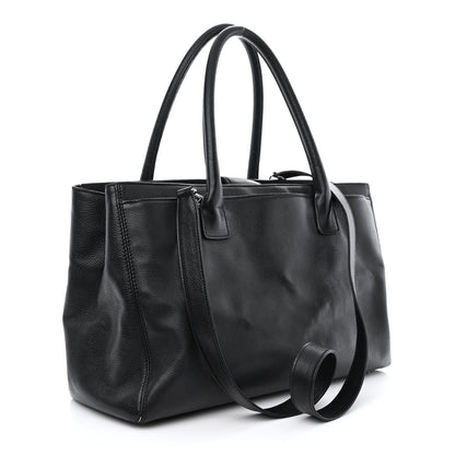 Chanel Calfskin Cerf Executive Shopper Tote Black 4 of 19