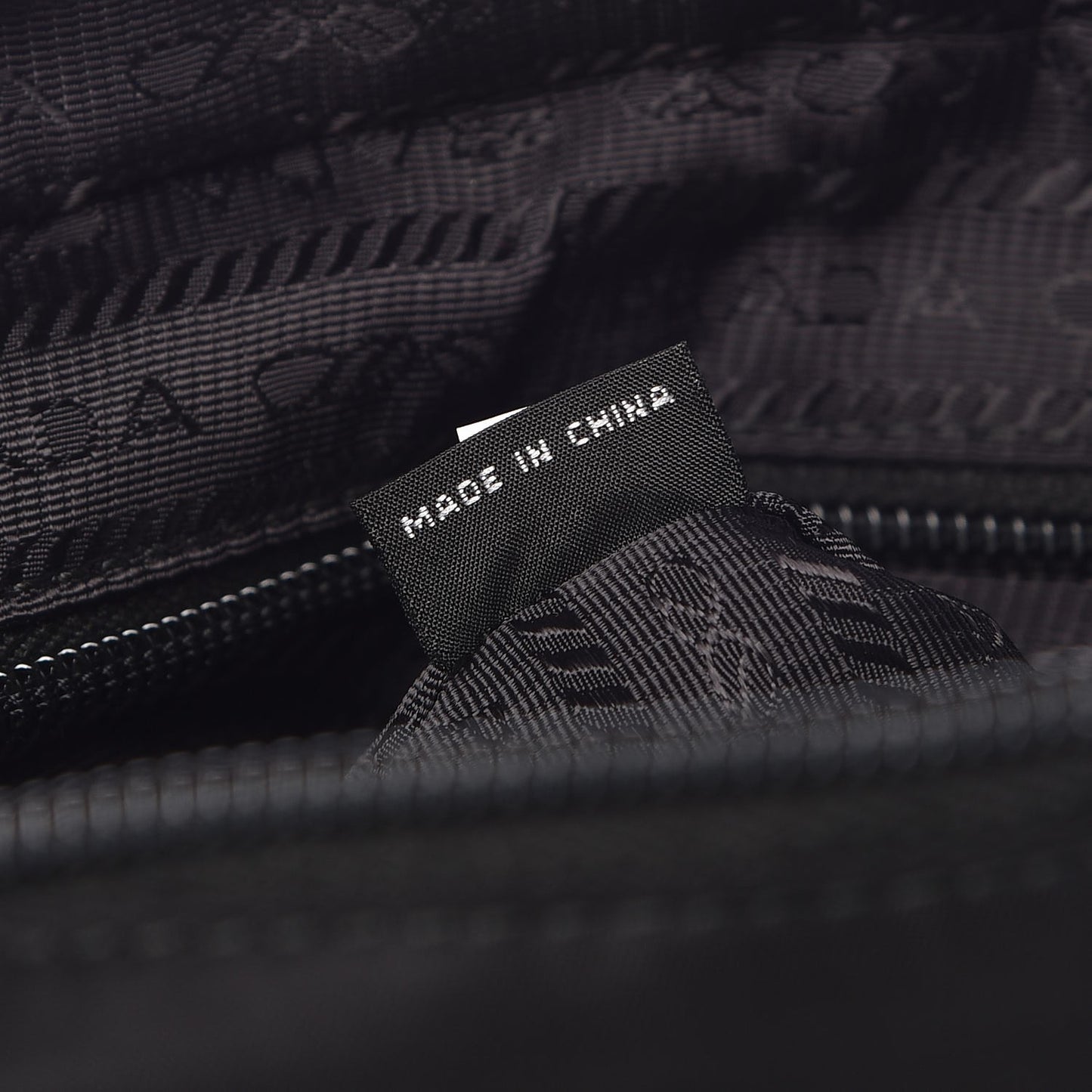 Tessuto Nylon Saffiano Wristlet Black