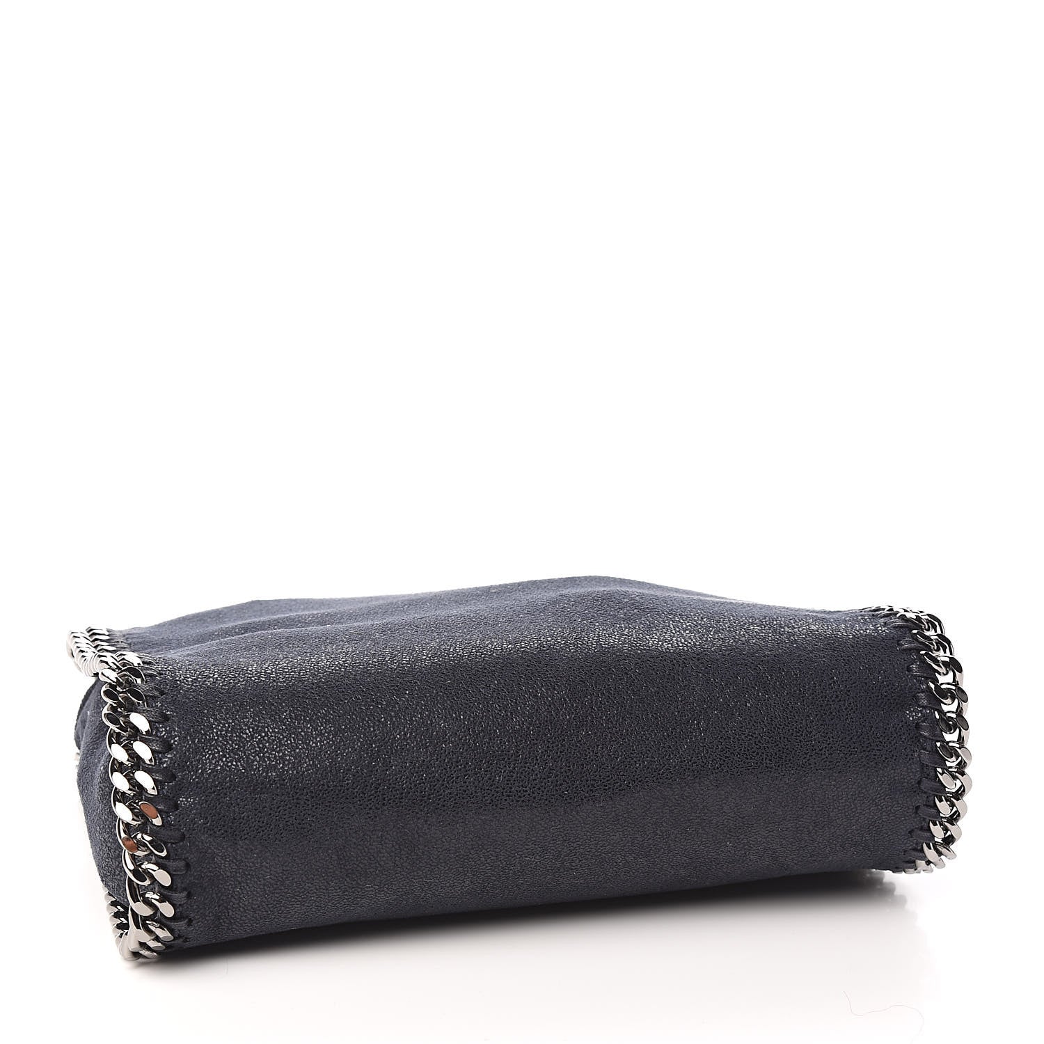Stella McCartney Shaggy Deer Mini Falabella Fold Over Navy 4 of 10