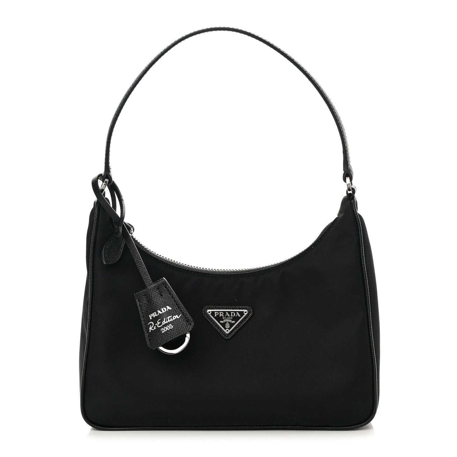 Prada Tessuto Nylon Saffiano Mini Re-Edition 2005 Bag Black 1 of 16