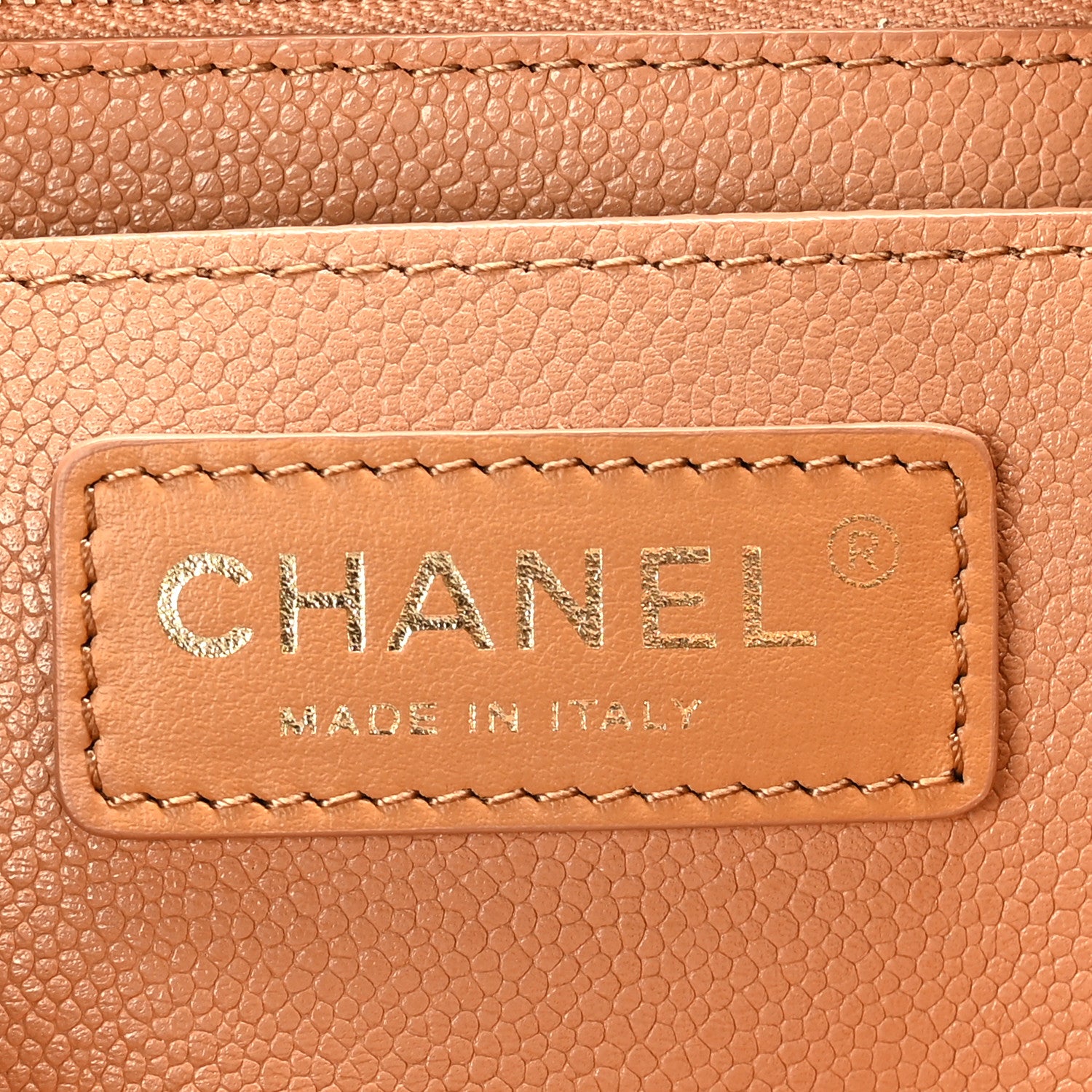 Chanel Caviar Quilted Small Shopping Tote Dark Beige 7 of 11