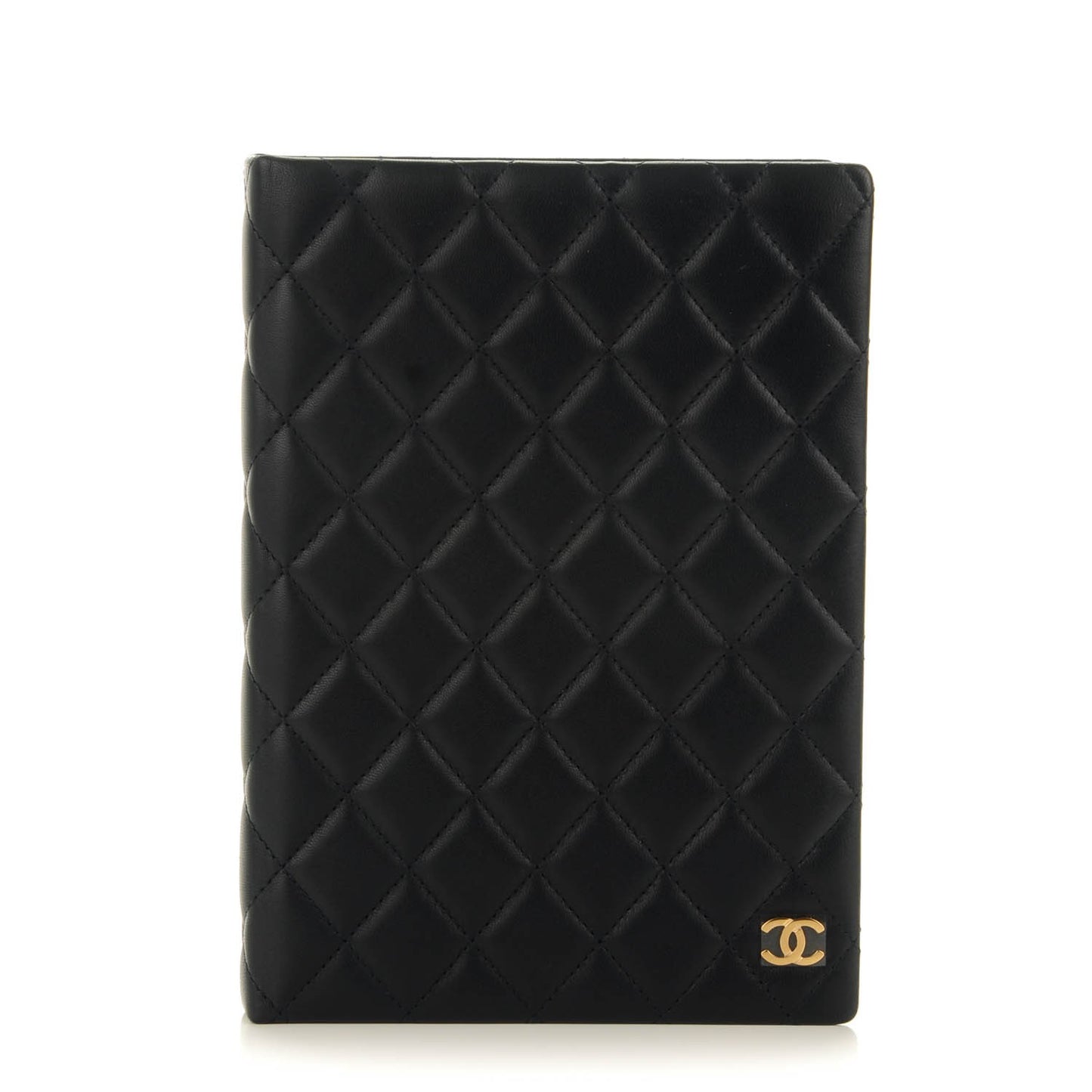 Lambskin Quilted Notebook Navy
