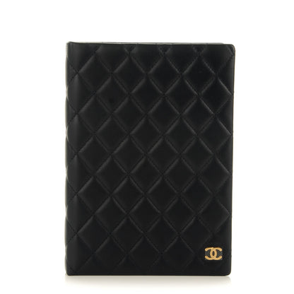 Chanel Lambskin Quilted Notebook Navy 1 of 7