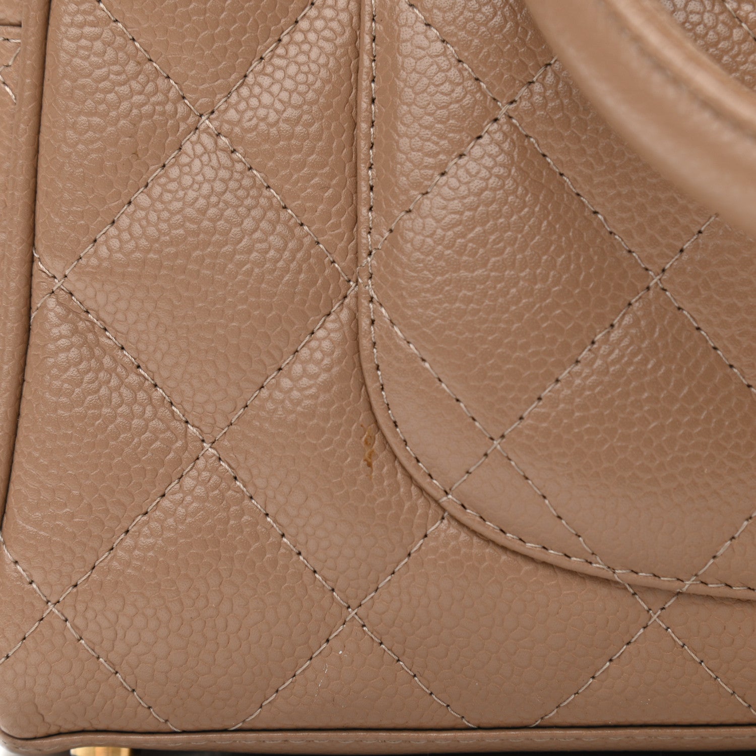 Chanel Caviar Quilted Small Bowler Beige 15 of 17
