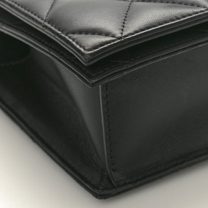 Alexander McQueen Lambskin Quilted Knuckle Shoulder Bag Black 8 of 9