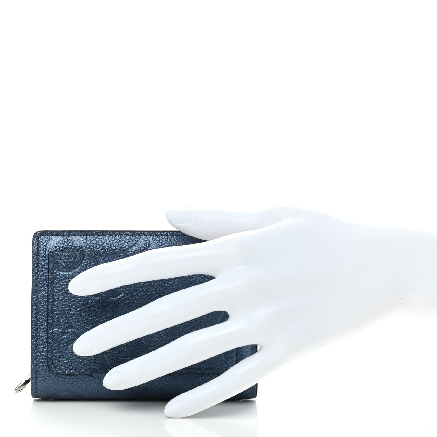 Metallic Empreinte Clea Wallet Navy Nacre