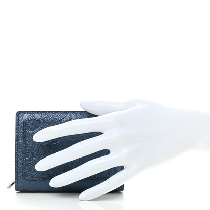 Louis Vuitton Metallic Empreinte Clea Wallet Navy Nacre 2 of 7