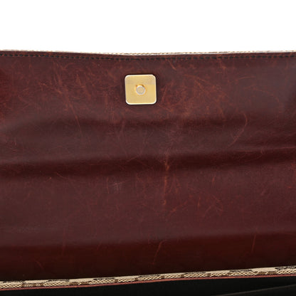 Gucci Monogram Studded Horsebit Clutch Bordeaux 11 of 17