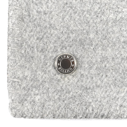 Hermes Wool Cashmere Avoine Blanket Craie Gris 3 of 4
