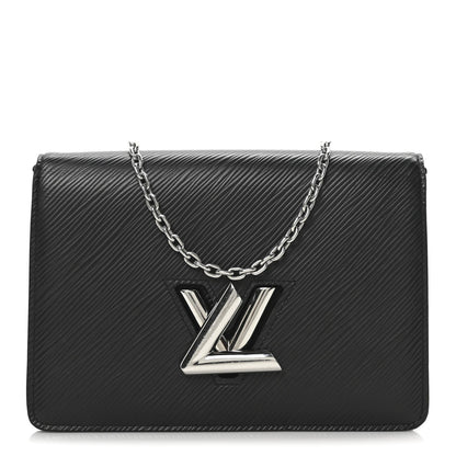 Louis Vuitton Epi Twist Chain Wallet Black 1 of 9