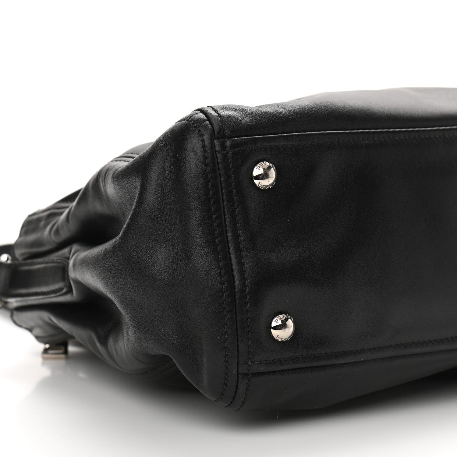 Prada Soft Calfskin Tote Black 8 of 12