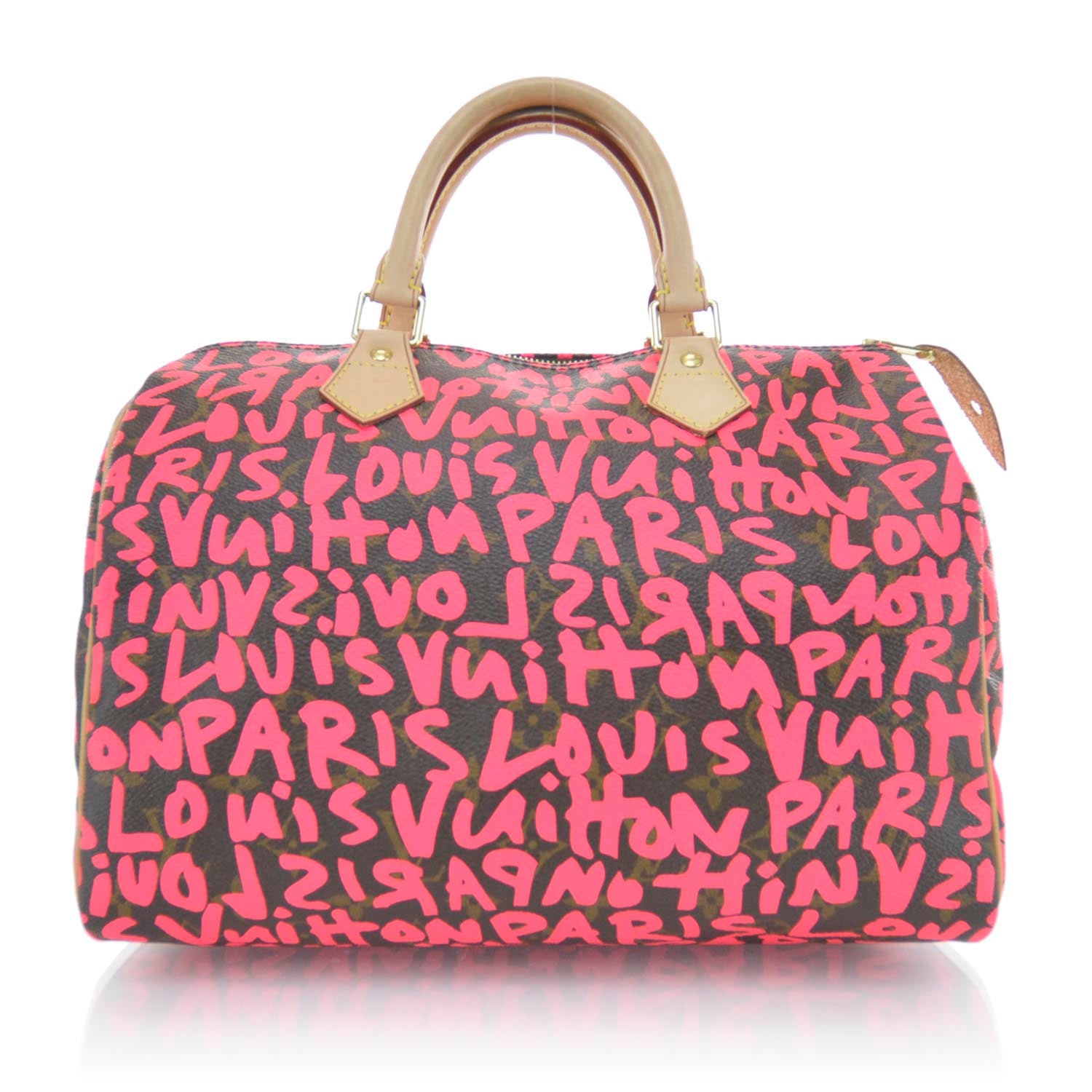 Louis Vuitton Monogram Graffiti Speedy 30 Fuchsia 1 of 9