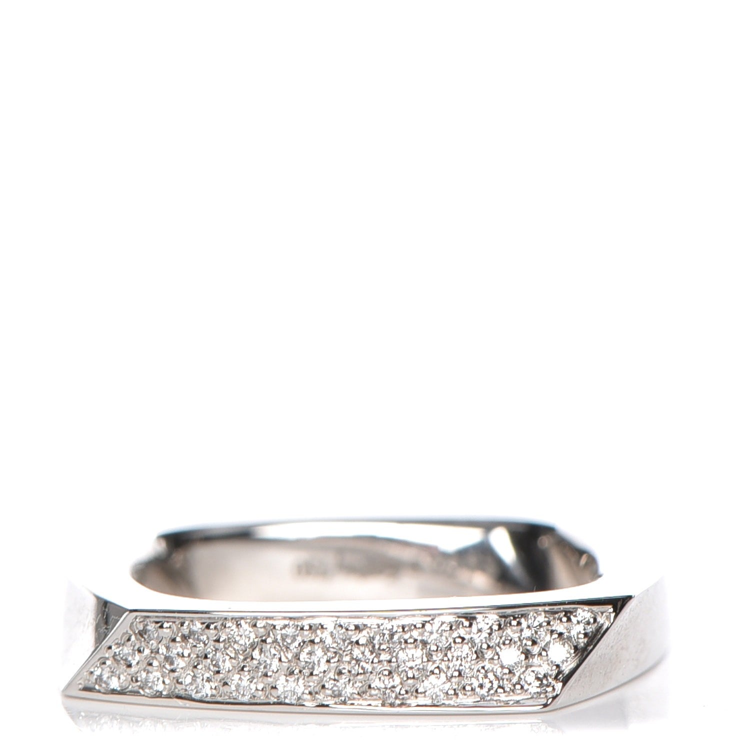 Tiffany 18K White Gold Diamond Frank Gehry Torque Ring 4.5 1 of 5