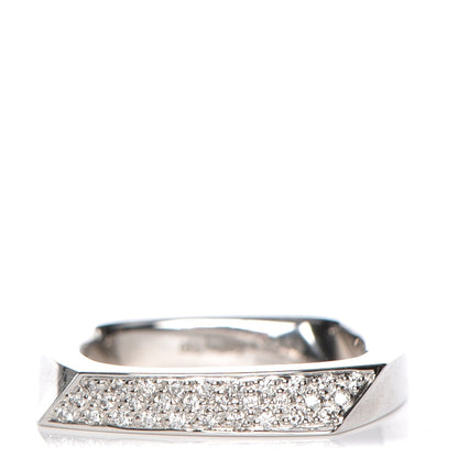 Tiffany 18K White Gold Diamond Frank Gehry Torque Ring 4.5 1 of 5