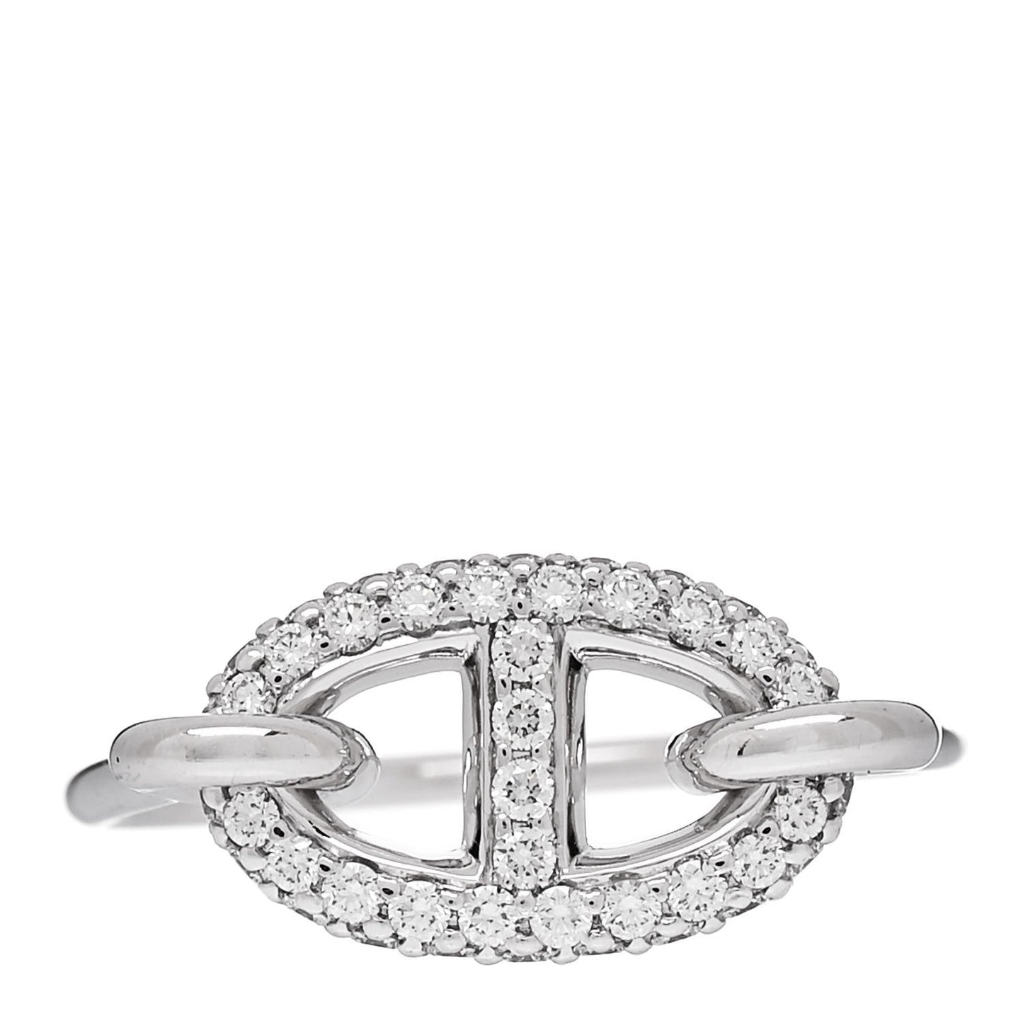 18K White Gold Diamond New Farandole Ring 53 6.25