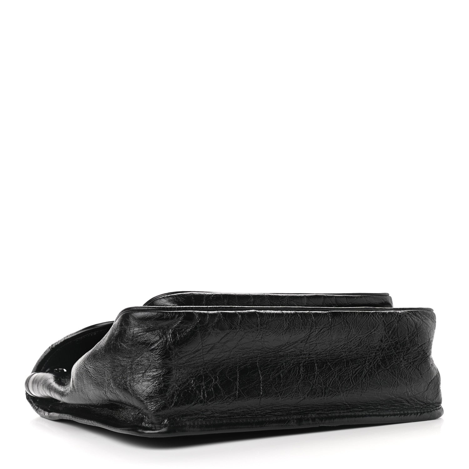 Saint Laurent Crinkled Calfskin Matelasse Monogram Medium Niki Chain Satchel Black 4 of 9