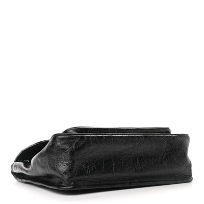 Saint Laurent Crinkled Calfskin Matelasse Monogram Medium Niki Chain Satchel Black 4 of 9