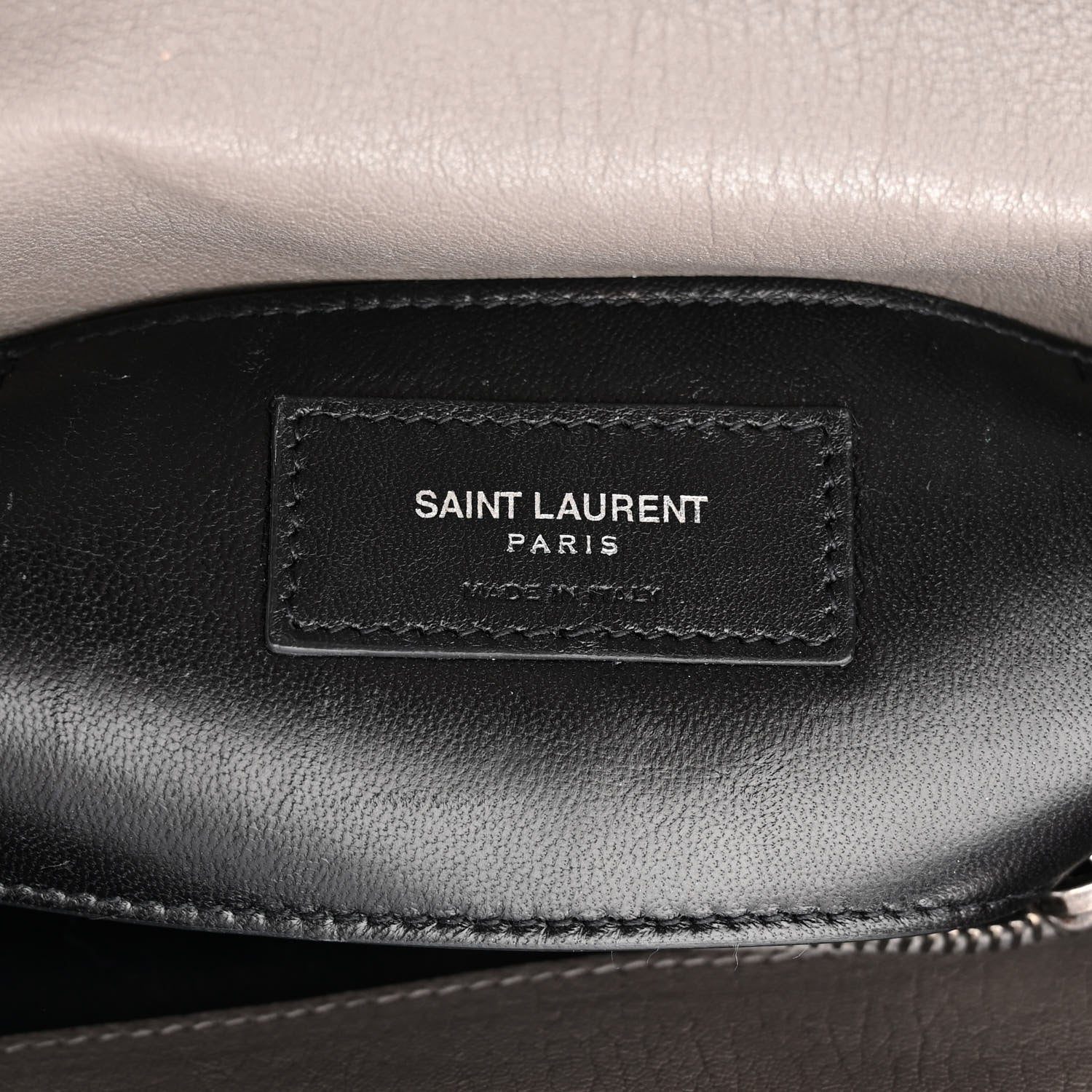 Saint Laurent Calfskin Matelasse Diamond Quilted Monogram Medium College Bag Fog 6 of 11
