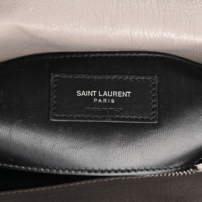 Saint Laurent Calfskin Matelasse Diamond Quilted Monogram Medium College Bag Fog 6 of 11