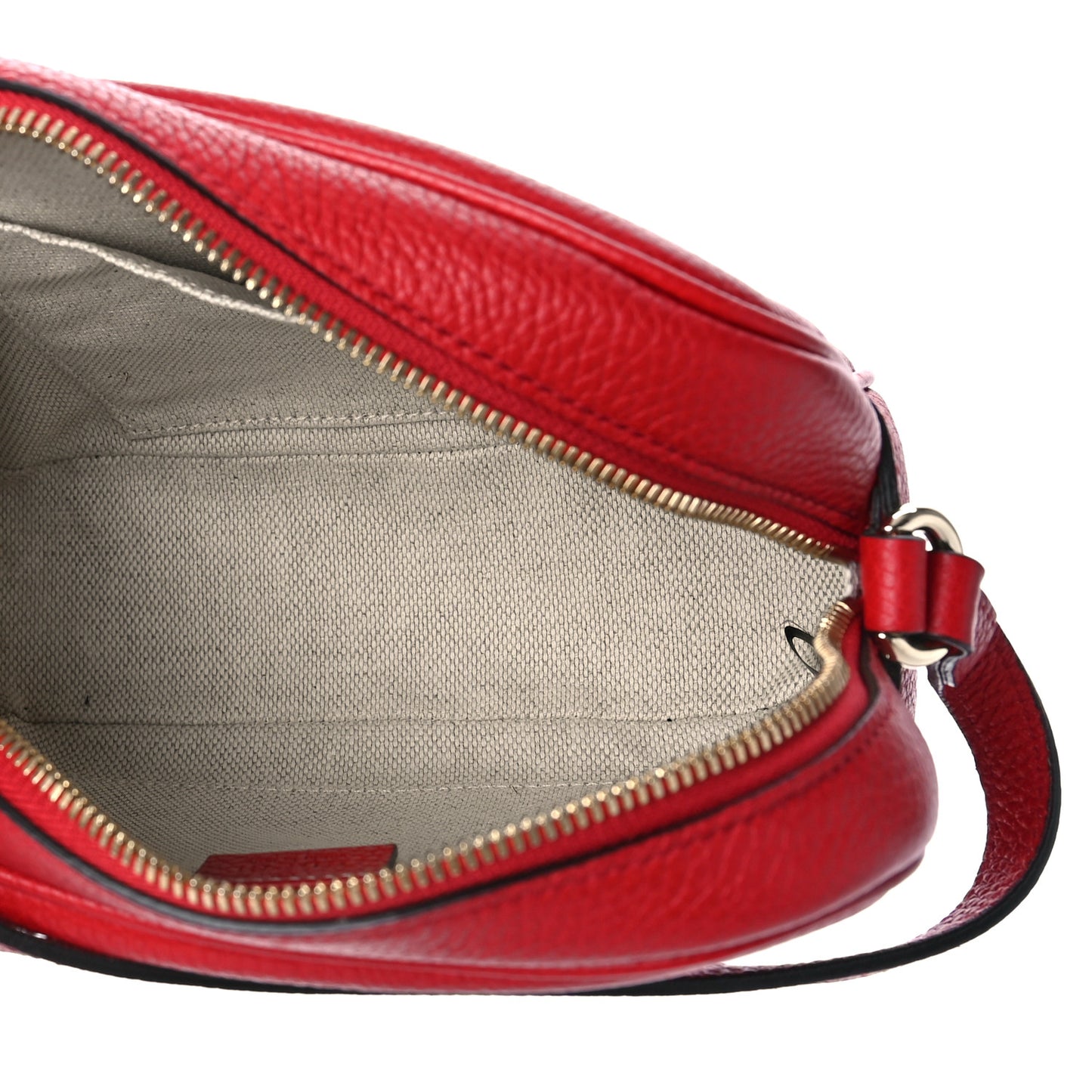 Pebbled Calfskin Small Soho Disco Bag Tabasco Red