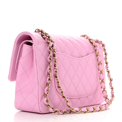 Chanel Caviar Quilted Medium Double Flap Pink 3 of 10