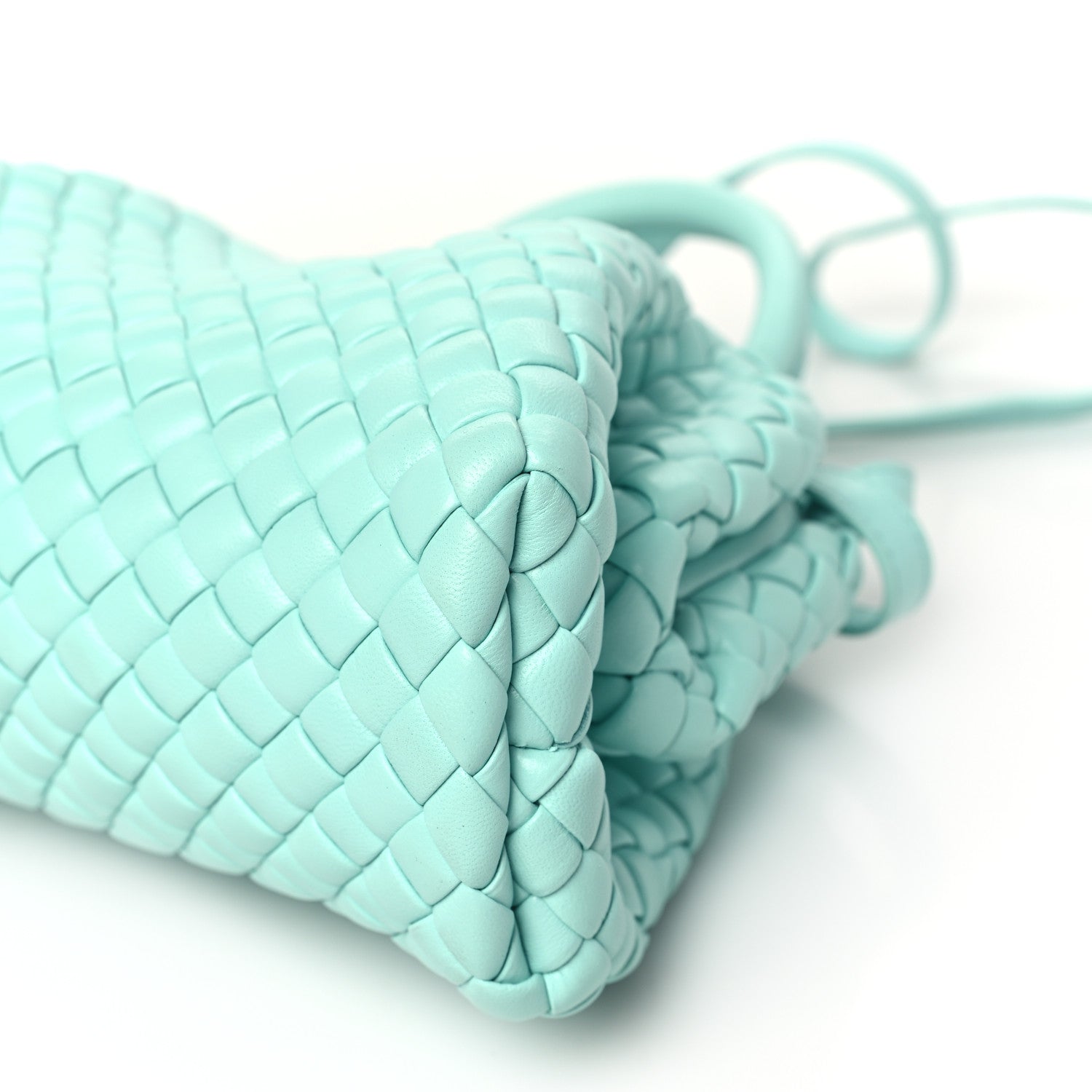 Bottega Veneta Nappa Intreccio Mini Padded Handle Bag Celadon 9 of 9