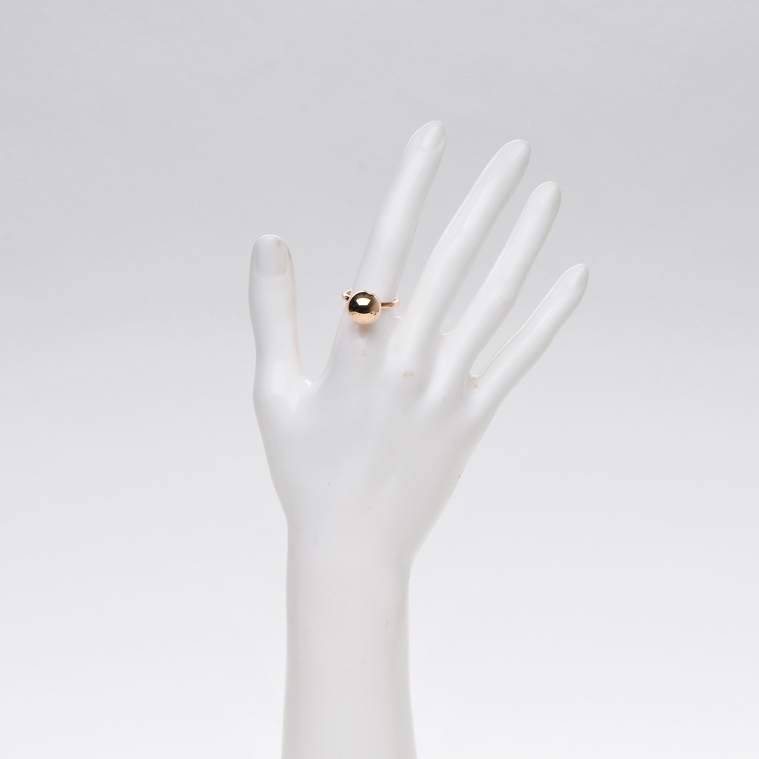 Tiffany 18K Yellow Gold 12mm HardWear Ball Ring 52 6 2 of 6