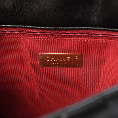 Chanel Goatskin Quilted Maxi 19 Flap Black 5 of 12