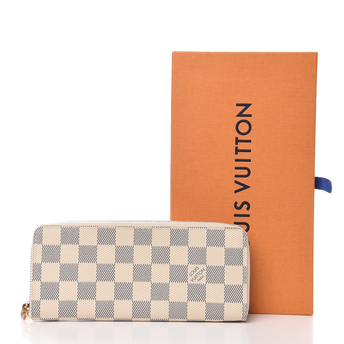 Damier Azur Clemence Wallet Rose Ballerine
