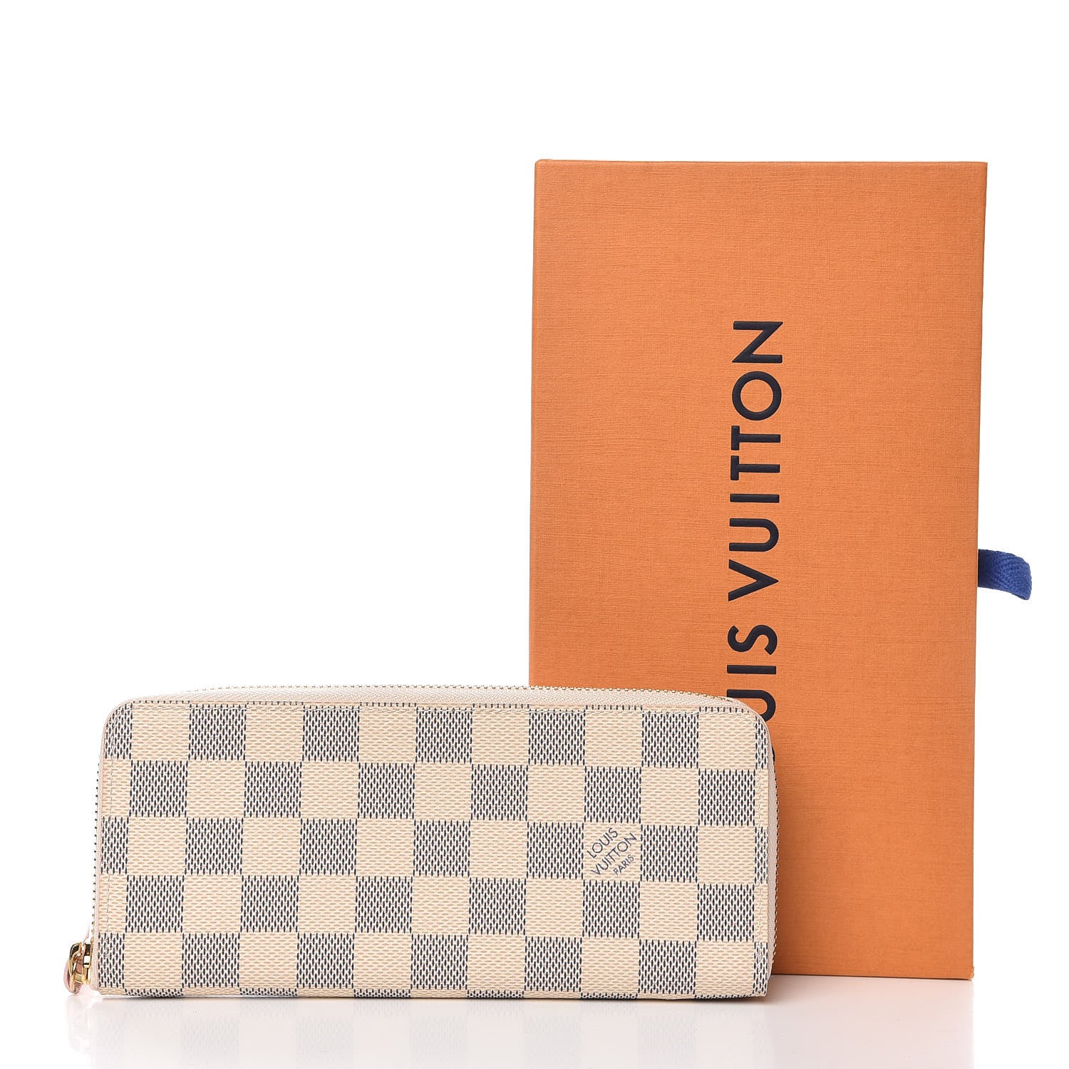 Louis Vuitton Damier Azur Clemence Wallet Rose Ballerine 11 of 11
