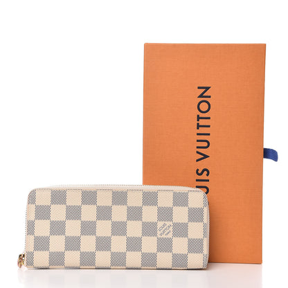 Louis Vuitton Damier Azur Clemence Wallet Rose Ballerine 11 of 11