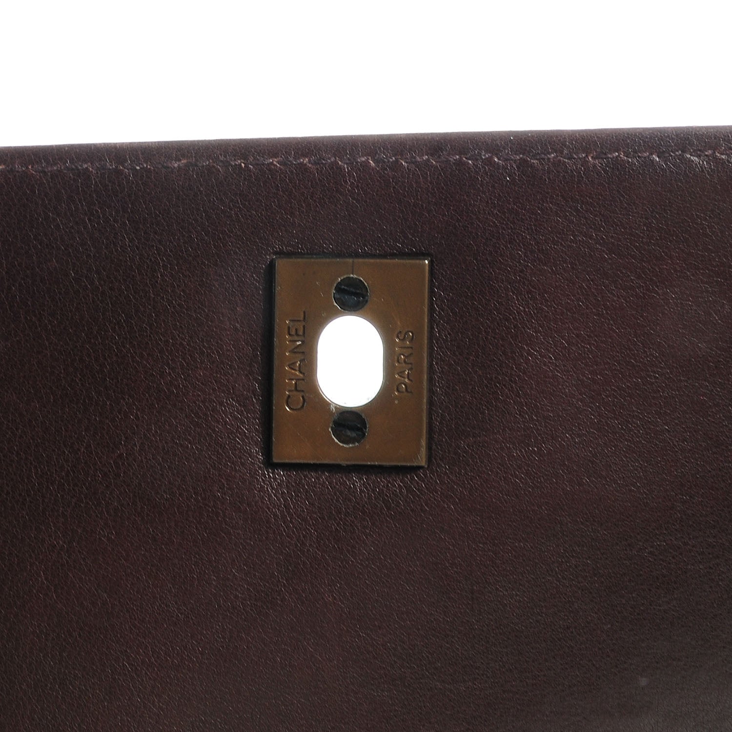 Chanel Calfskin Shoulder Bag Brown 7 of 11