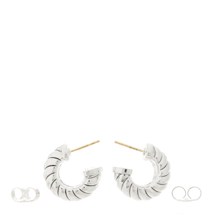 David Yurman Sterling Silver Sculpted Cable Shrimp Earrings 4 of 4