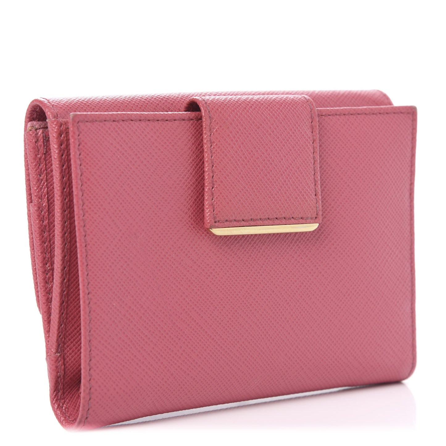 Saffiano Multicolor Compact Wallet Peonia Begonia