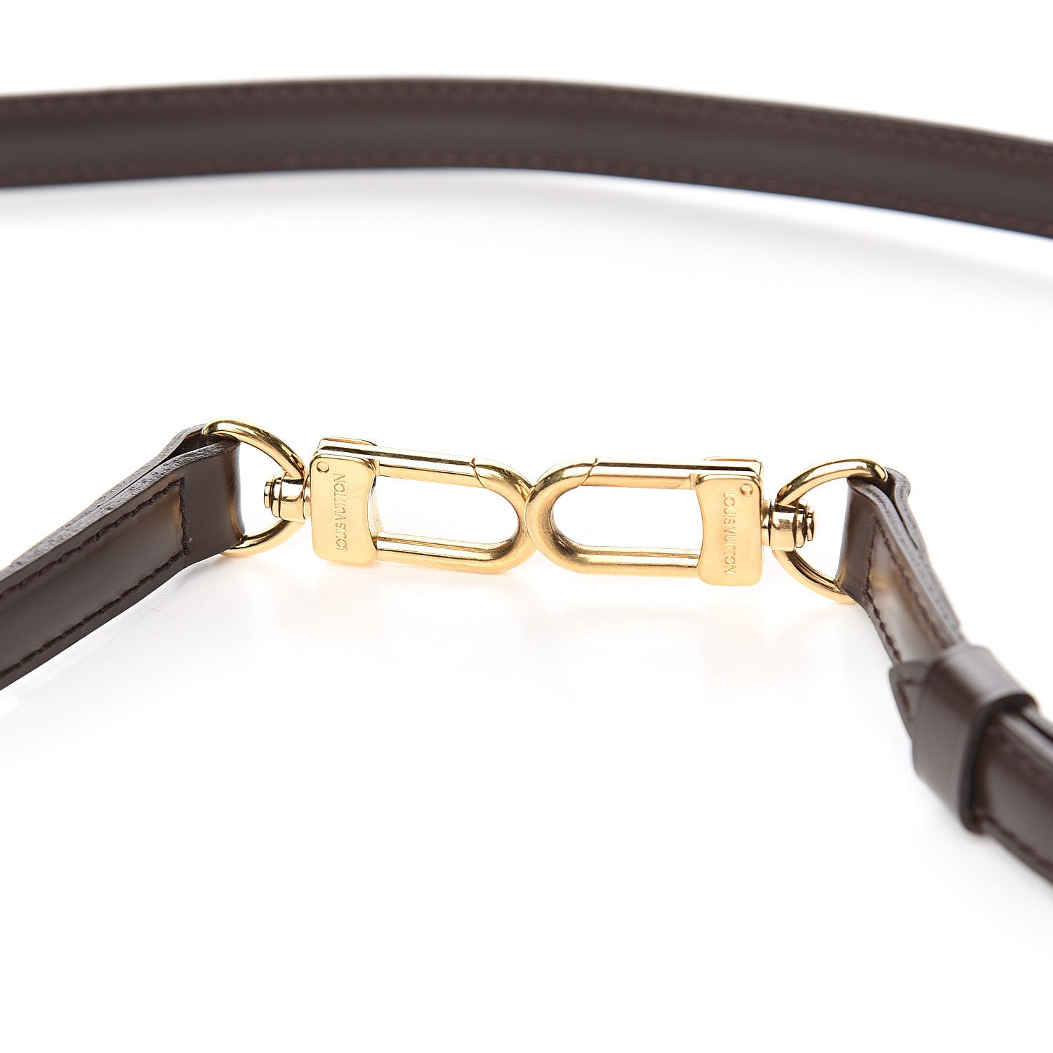 Louis Vuitton Calfskin 16mm Adjustable Shoulder Strap Brown 3 of 3