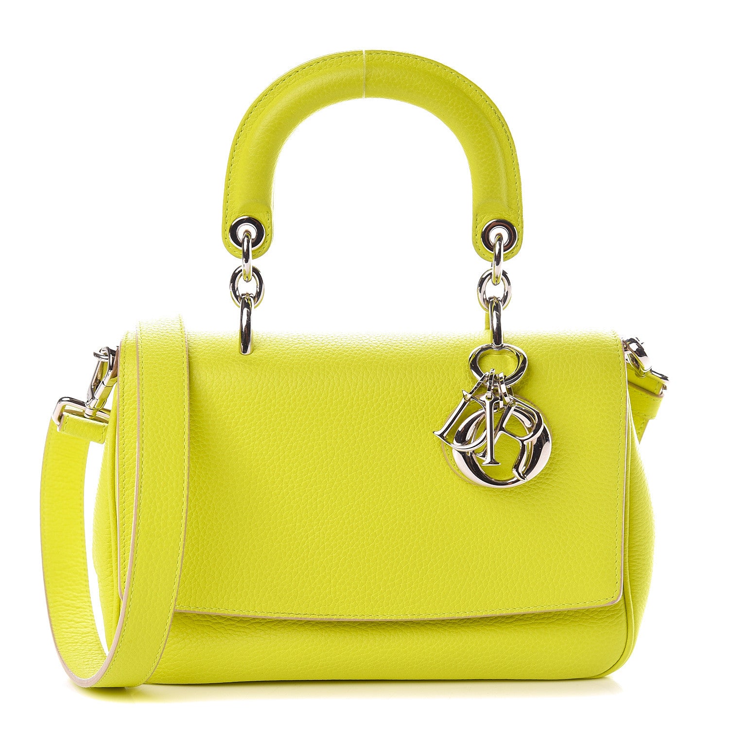 Christian Dior Smooth Calfskin Mini Be Dior Flap Vert Acide 1 of 13