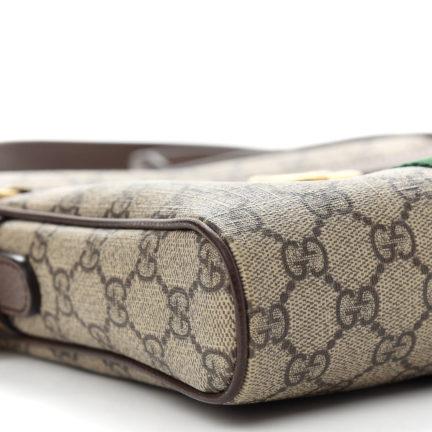 GG Supreme Monogram Web Small Ophidia Messenger Bag Brown