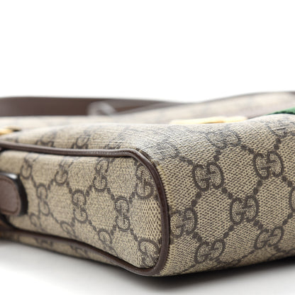 Gucci GG Supreme Monogram Web Small Ophidia Messenger Bag Brown 8 of 10