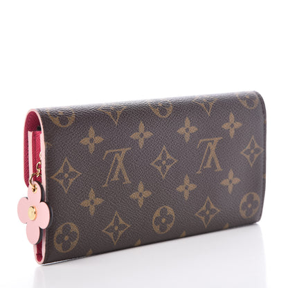 Louis Vuitton Monogram Bloom Flower Emilie Wallet 3 of 7