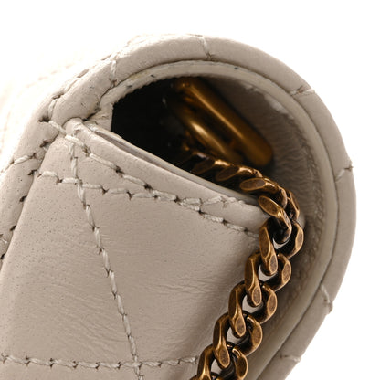 Saint Laurent Lambskin Quilted Gaby Phone Holder Crossbody Crema Soft 11 of 13