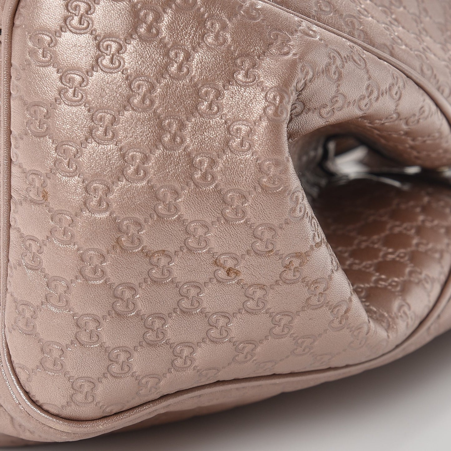 Metallic Microguccissima Medium Sukey Tote Dark Cipria
