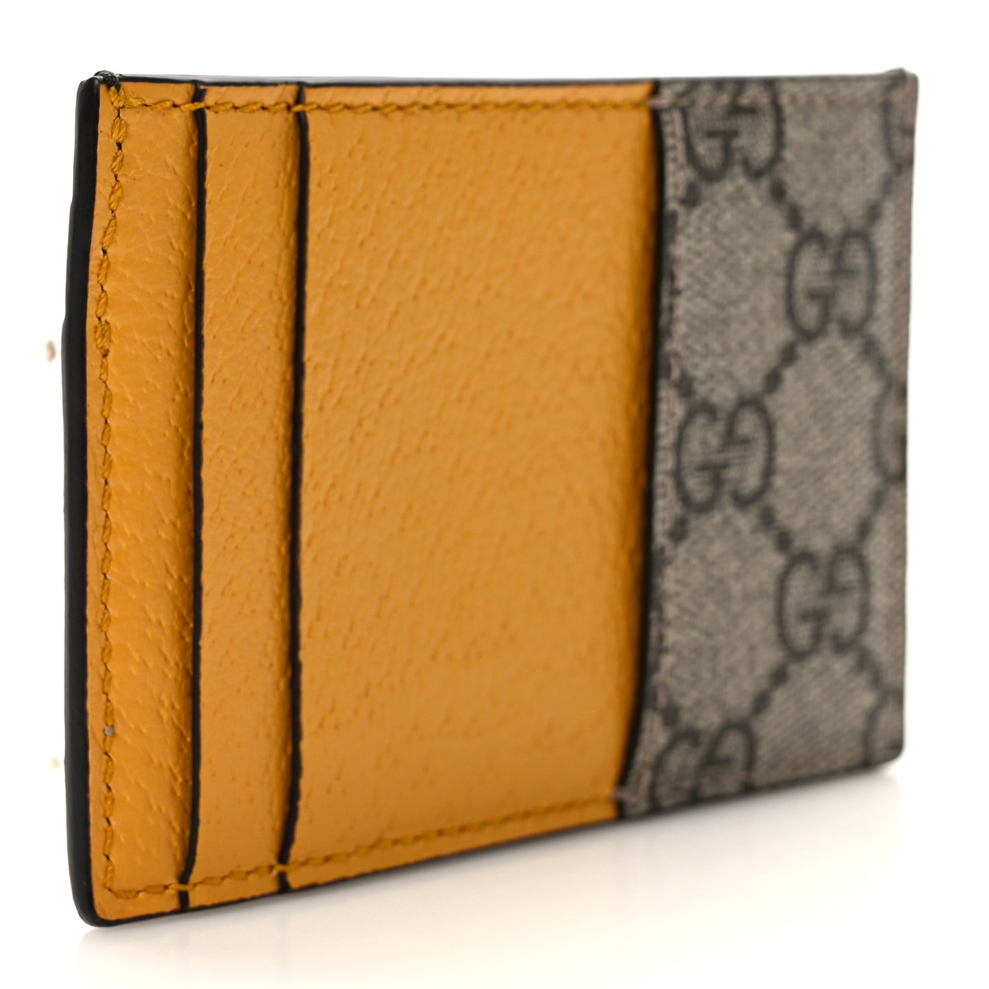 GG Supreme Monogram Neo Vintage Card Holder Beige Crop New Acero