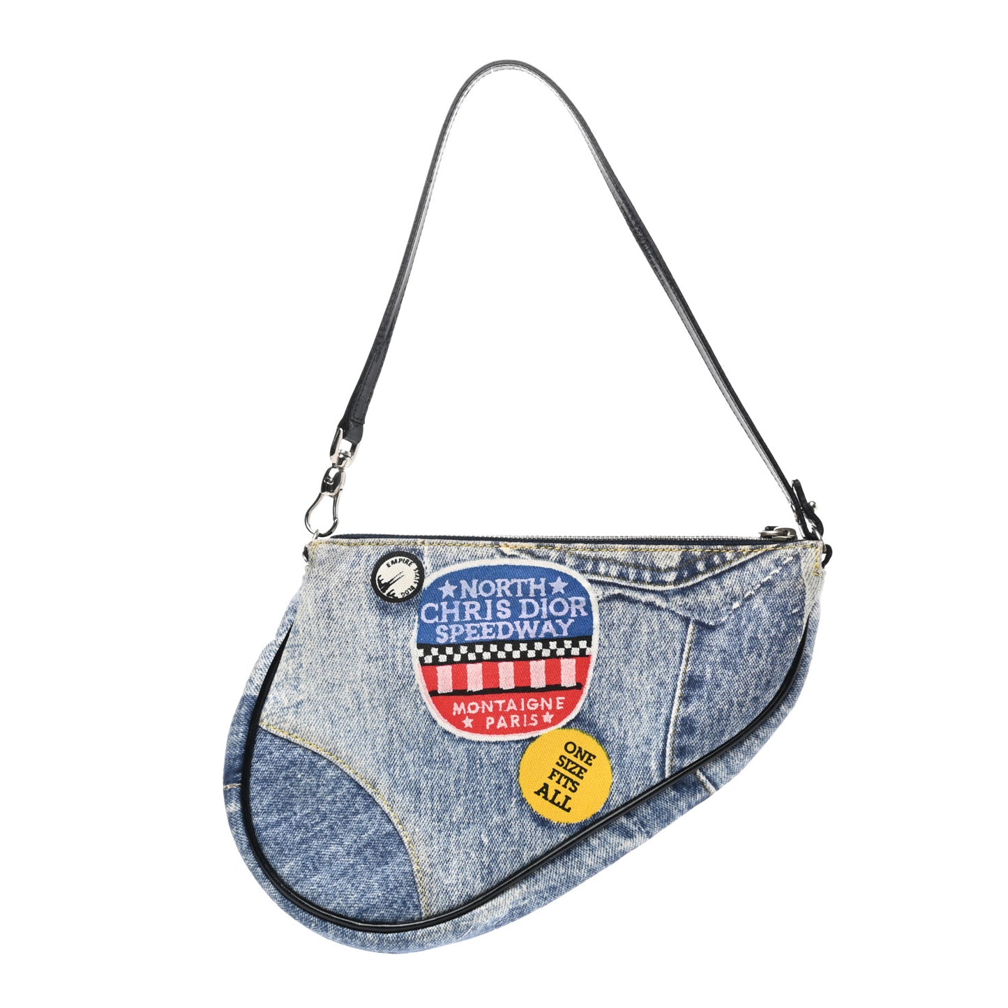 Denim Speedyway Mini Saddle Pochette Blue