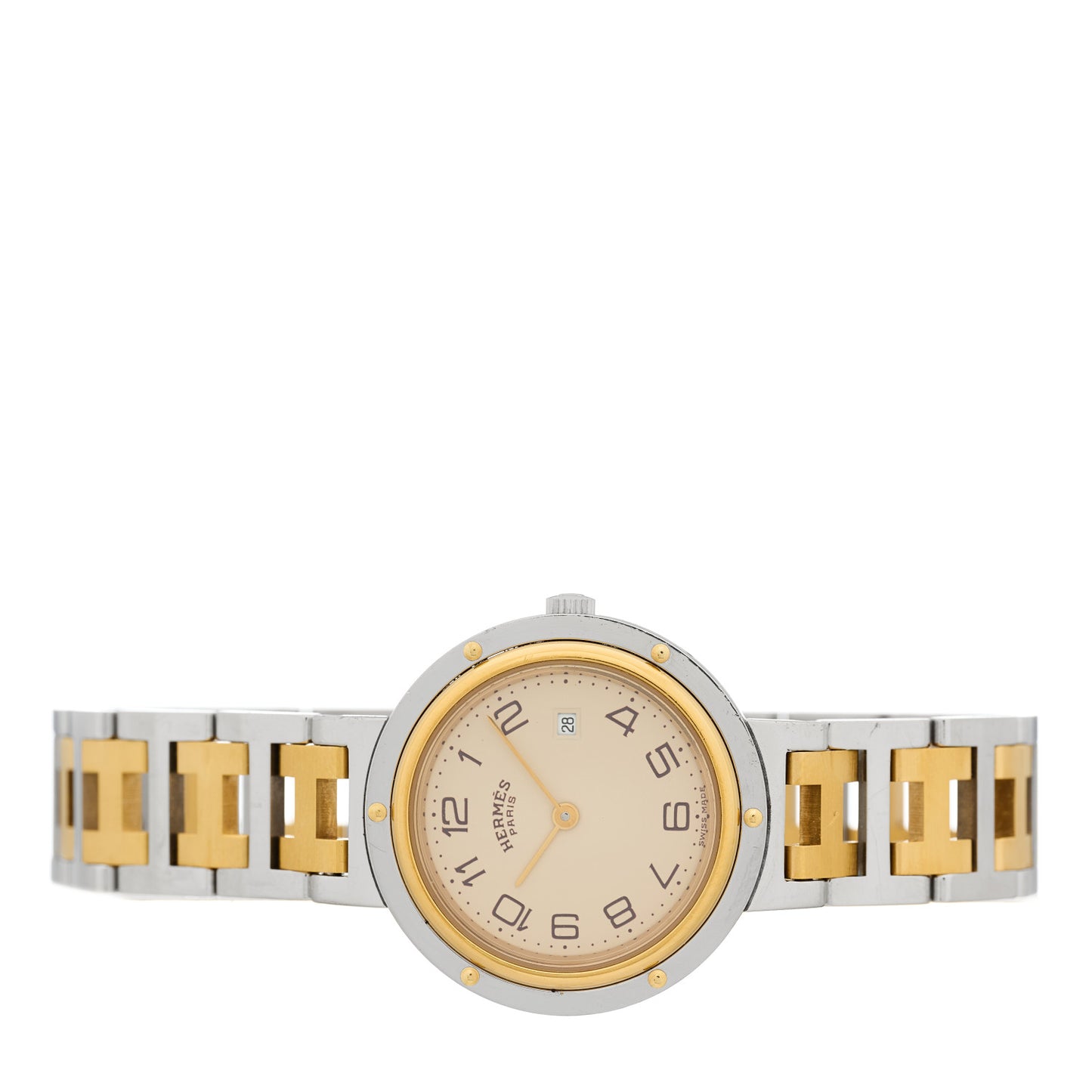 Stainless Steel 30mm Clipper Quartz Watch Gold