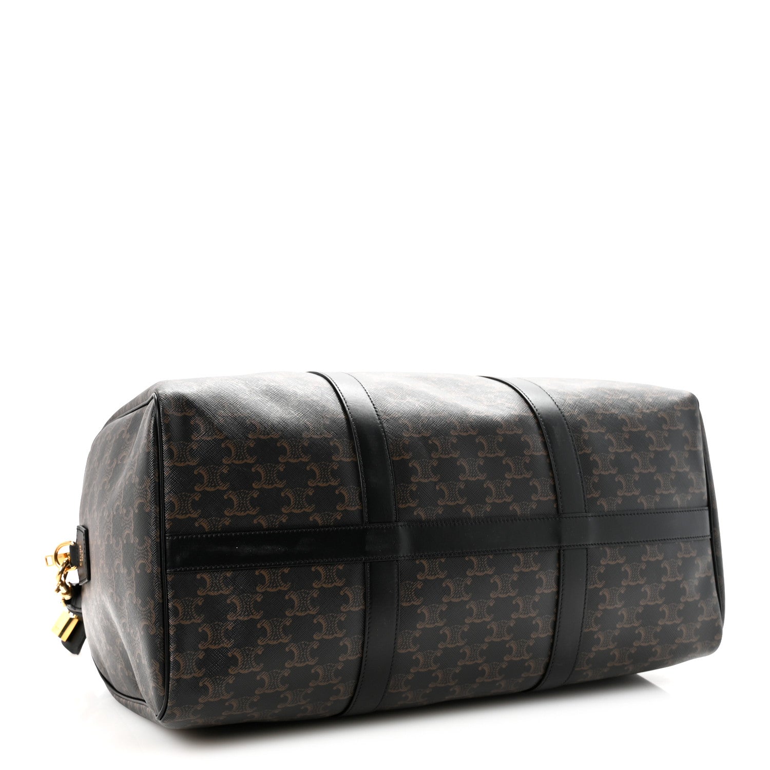 Celine Triomphe Canvas Medium Voyage Duffle Black 1784559